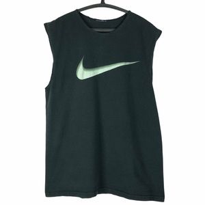 Vintage Nike Sleeveless Black T Shirt 80s 90s